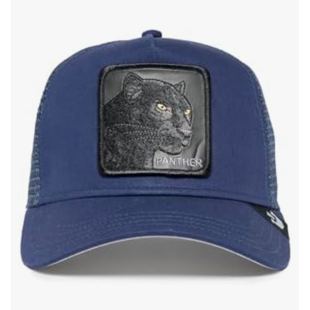 Goorin Bros The Farm Black Panther Mesh Trucker Hat Snap Back Blue One Size